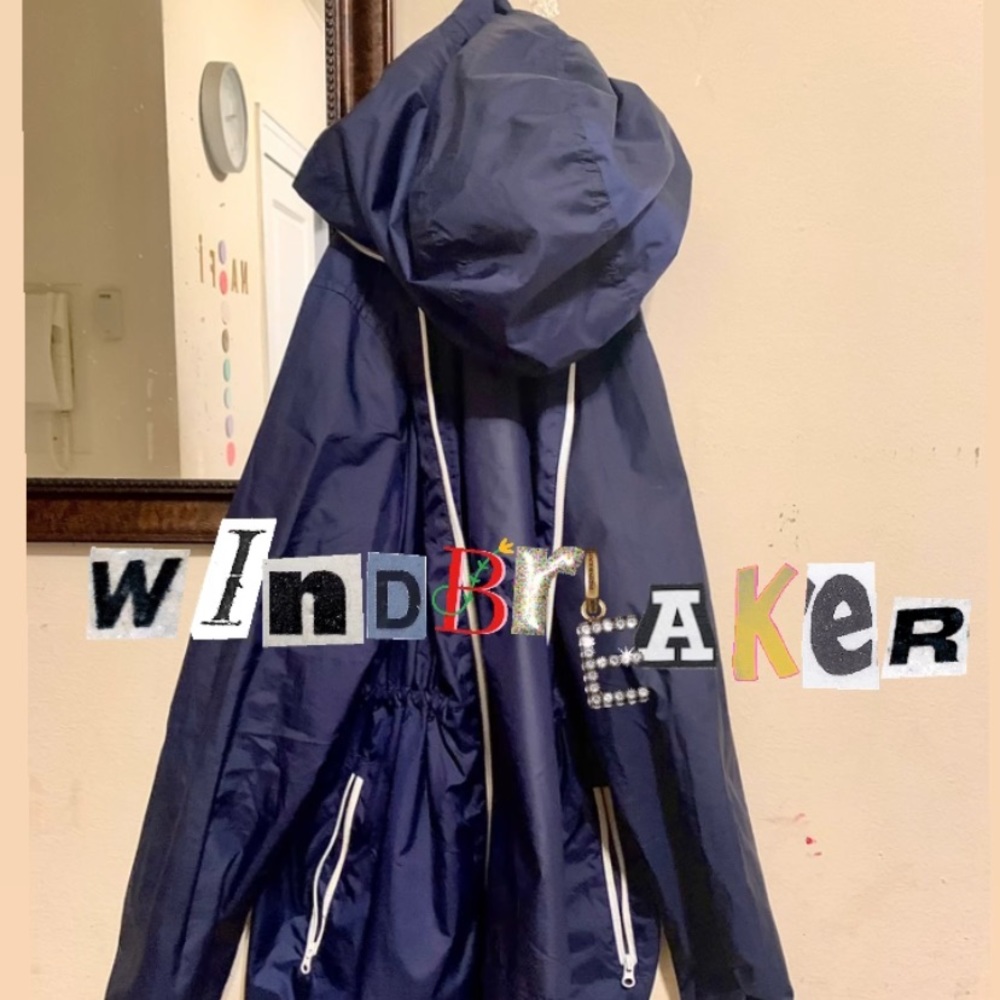 Navy Blue Windbreaker
